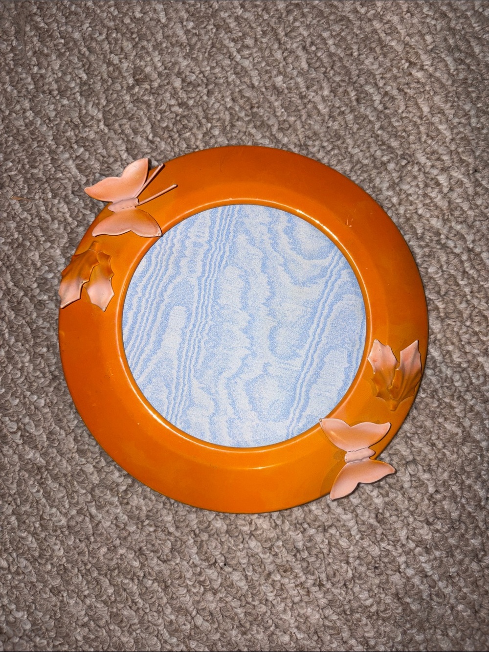 Orange Butterfly Accent Wall Mirror - Home Accents